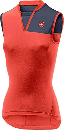 Castelli Protagonista 2 Trikot ärmellos brilliant pink/dark steel blue (Damen)