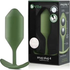 b-Vibe Snug Plug 4 armeegrün