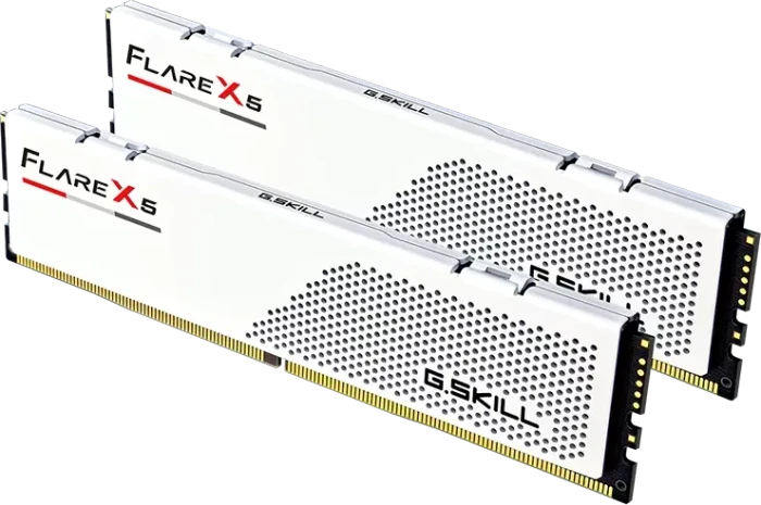 G.Skill Flare X5 weiß UDIMM 64GB Kit, DDR5-6000, CL36-36-36-96