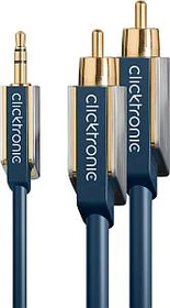 Clicktronic Advanced 3.5mm Klinke/Cinch Audio Kabel 2m