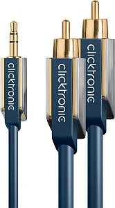 Clicktronic Advanced 3.5mm Klinke/Cinch Audio Kabel 2m
