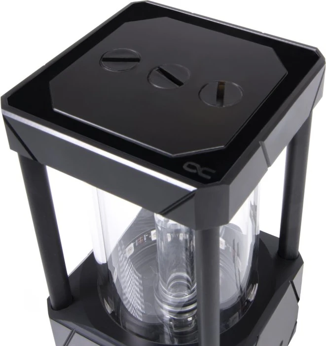 Alphacool Eisbecher Aurora D5 150mm Acetal/Glas inkl. Pumpe VPP655
