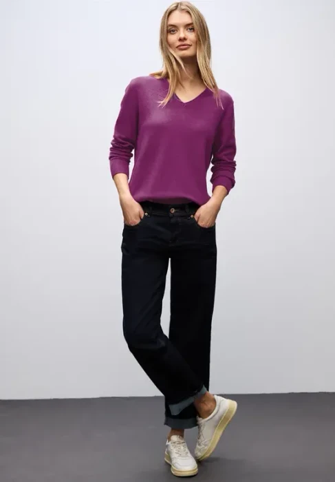 Street One Kuscheliger V-Neck Pullover (Damen)