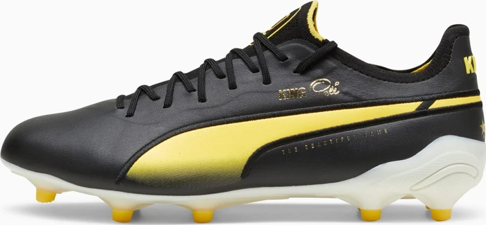 Puma King Ultimate Pelé FG/AG puma black/puma white/pelé yellow/puma gold (Damen)