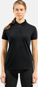Odlo Ascent Natural Poloshirt kurzarm schwarz (Damen)