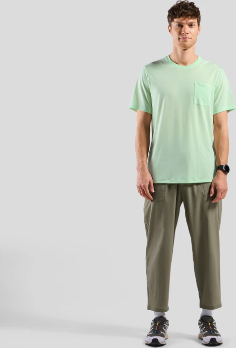 Odlo Essentials Natural Funktionsshirt kurzarm ambrosia melange (Herren)