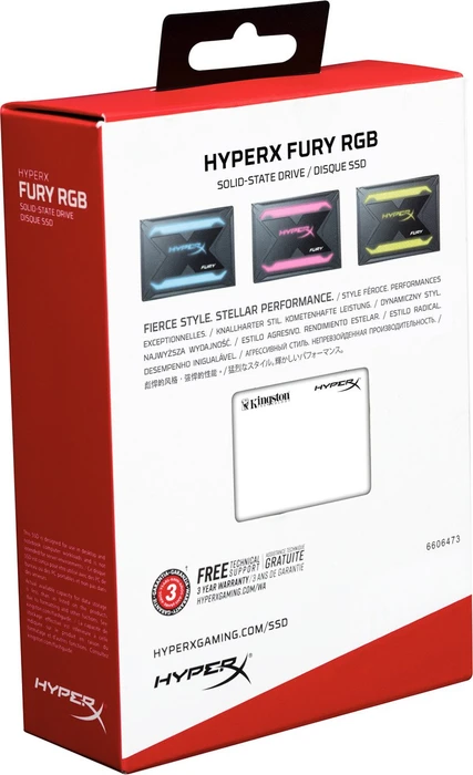 Kingston FURY RGB SSD 960GB, 2.5" / SATA 6Gb/s