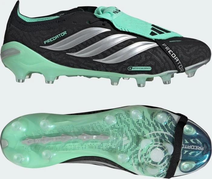 adidas Predator Elite Fold-Over Tongue AG core black/silver metallic/pulse mint