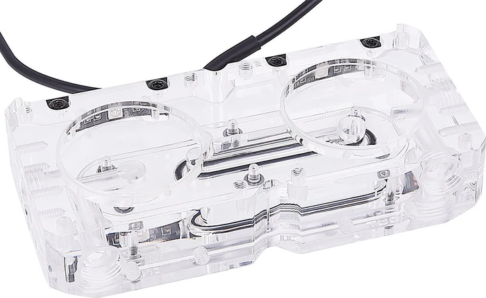 Alphacool Eisdecke Acryl DDC Dual Pumpenaufsatz, G1/4