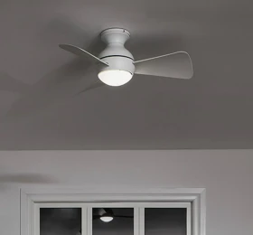 Elstead Lighting Sola Deckenventilator weiß