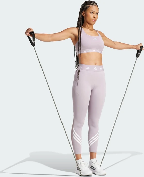 adidas TECHFIT 3-Streifen Hose lang preloved fig (Damen)
