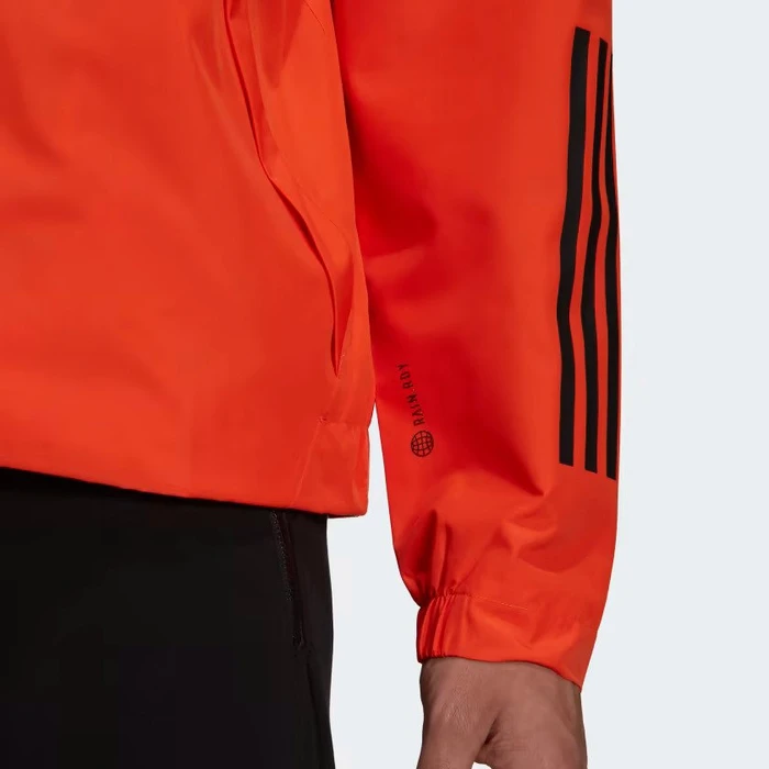 adidas BSC 3-Stripes Rain.RDY Funktionsjacke semi impact orange (Herren)