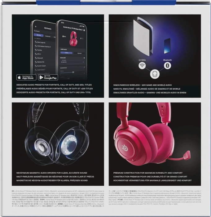 SteelSeries Arctis Nova 7P Wireless Gen 2 magenta