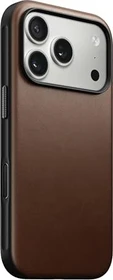 Nomad Modern Leather Case für Apple iPhone 17 Pro rustic brown