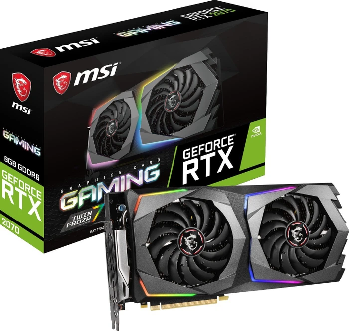 MSI GeForce RTX 2070 Gaming 8G, 8GB GDDR6, HDMI, USB-C, 3x DP