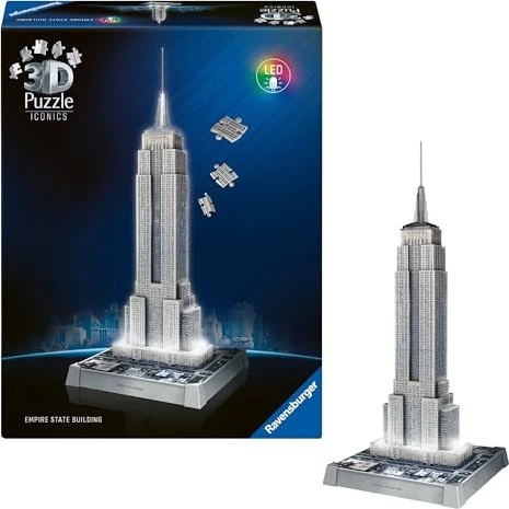 Ravensburger Puzzle 3D Puzzle Iconics Empire State Building - mit Licht