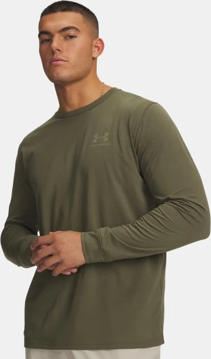 Under Armour Sportstyle Left Chest Funktionsshirt langarm marine od green/field khaki (Herren)
