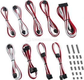 CableMod C-Series AXi/HXi/RM Classic ModMesh Cable Kit, weiß/rot (CM-CSI-CKIT-NKWR-R)