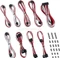 CableMod C-Series RMi/RMx Classic ModMesh Cable Kit, weiß/rot Vorschaubild
