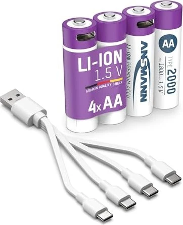 Ansmann Mignon AA Li-Ion 2000mAh, 4er-Pack