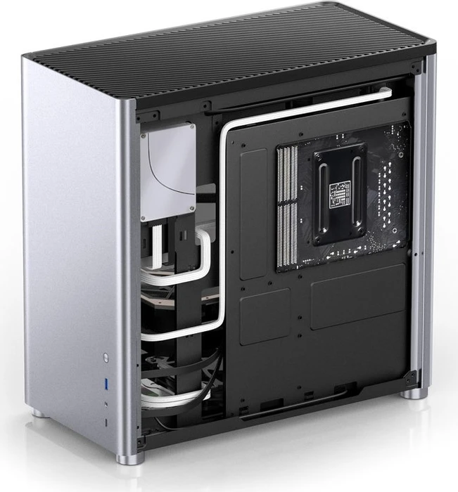 Jonsbo D40, silber, Glasfenster