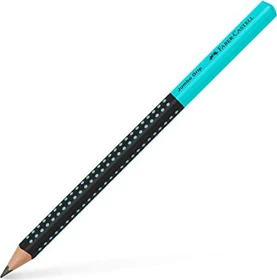 Faber-Castell Two Tone Jumbo Grip Bleistift B graphit, türkis/schwarz