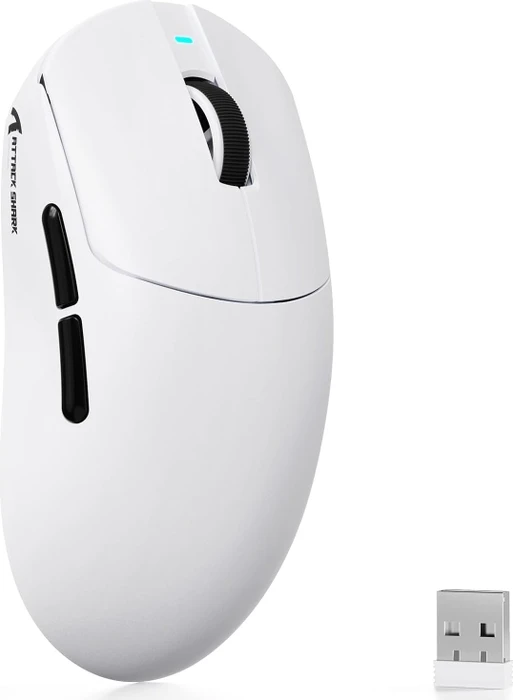Attack Shark X8 SE Tri-mode Wireless Gaming Mouse, weiß, USB/Bluetooth