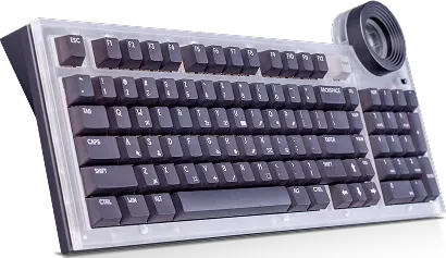 Lenovo Yoga Creative Keyboard, AngryMiao Edition, LEDs RGB, hot-swap, Light Sakura Silent, USB, US