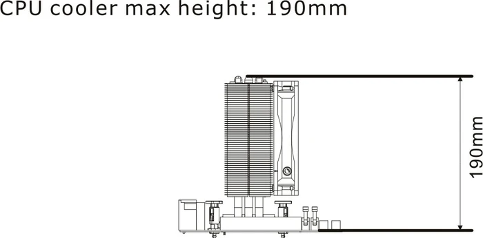 Thermaltake The Tower 100, schwarz, Glasfenster, Mini-ITX