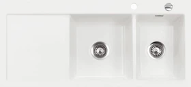 systemceram Mera Double Einbau Becken rechts polar