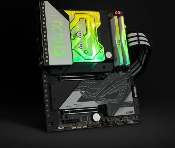 EK Water Blocks Quantum Line EK-Quantum Momentum² ASUS ROG Maximus Z790 Dark Hero D-RGB Monoblock, Nickel, Acryl