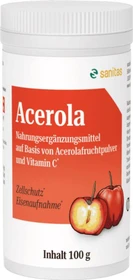 Sanitas Acerola + Vitamin C Pulver, 100g
