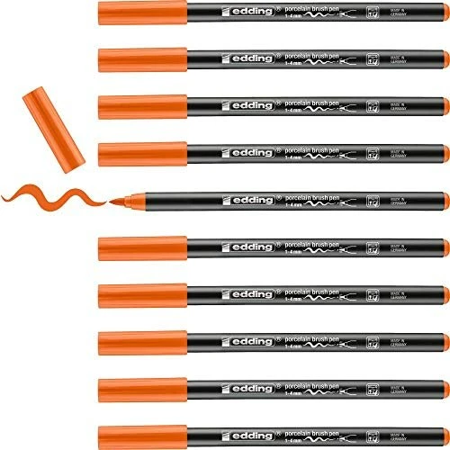 edding 4200 Porzellanpinselstift orange, 10er-Pack