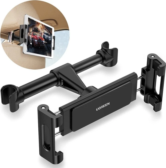 Ugreen Kfz-Kopfstützen-Halterung, Tablet-Halterung 4.6-12.9", schwarz