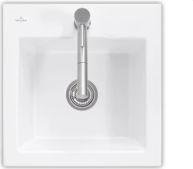 Villeroy & Boch Subway 50 S Einbau Becken mittig stone white