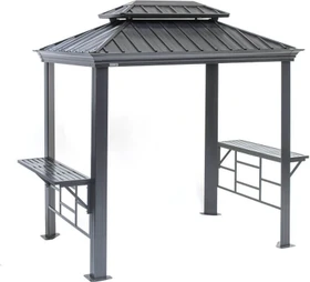 Sojag Messina BBQ Grill Pavillon 6x8 grau