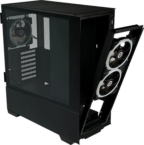 Enermax K8 Midnight Black, schwarz, Glasfenster