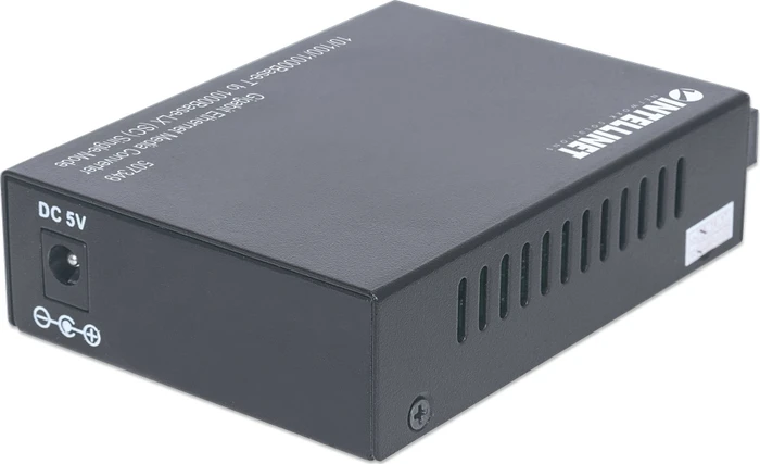 Intellinet Gigabit Media Converter, RJ-45, SC-Duplex SM 20km