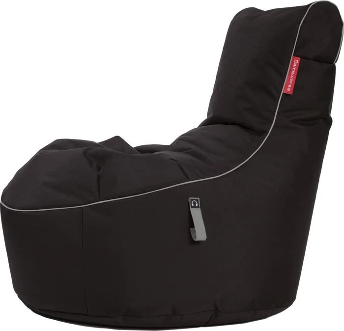 Gamewarez Gaming Sitzsack Classic Cosmic Lightning, schwarz/grau