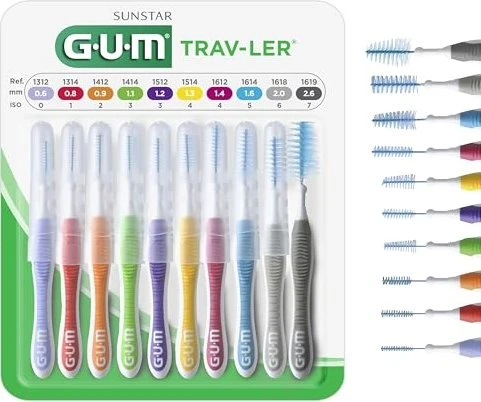 Sunstar Gum TRAV-LER Sortiment Interdental-Set, 9-tlg.
