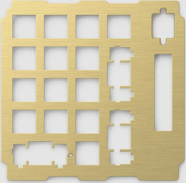 Glorious GMMK Wireless Numpad, Switch Plate (Numpad), Metall (Messing), gold