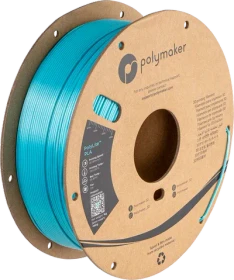 Polymaker PolyLite Silk PLA, Light Blue, Spule, 1.75mm, 1.00kg