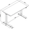 Digitus elektrisch höhenverstellbarer Sitz-Steh-Schreibtisch 120x60cm weiß/weiß Vorschaubild