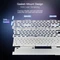 Redragon Ucal K673 Pro, schwarz/weiß, LEDs RGB, Redragon RED, USB/Bluetooth, US Vorschaubild