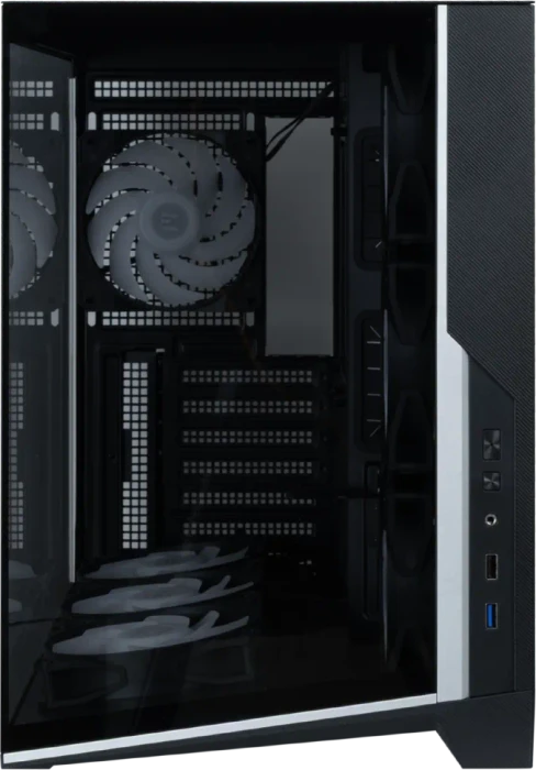 Zalman D40 Black, schwarz, Glasfenster