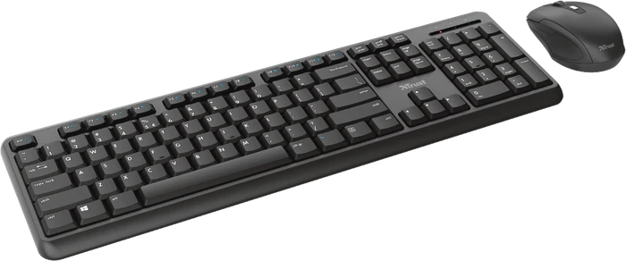Trust Ody Wireless Silent Keyboard and Mouse Set, USB, DE