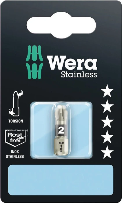 Wera 3855/1 TS SB SiS Pozidriv Bit 1/4", PZ1x25mm, 1 Stück