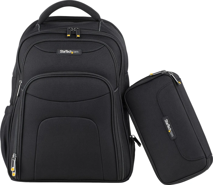 StarTech 15.6" Laptop Rucksack mit abnehmbarer Zubehörtasche, schwarz