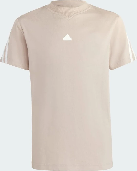 adidas Future Icons 3-Streifen T-Shirt kurzarm wonder taupe/white (Junior)
