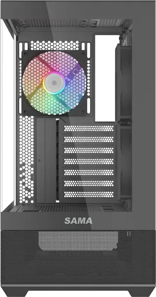 SAMA V40, schwarz, Glasfenster